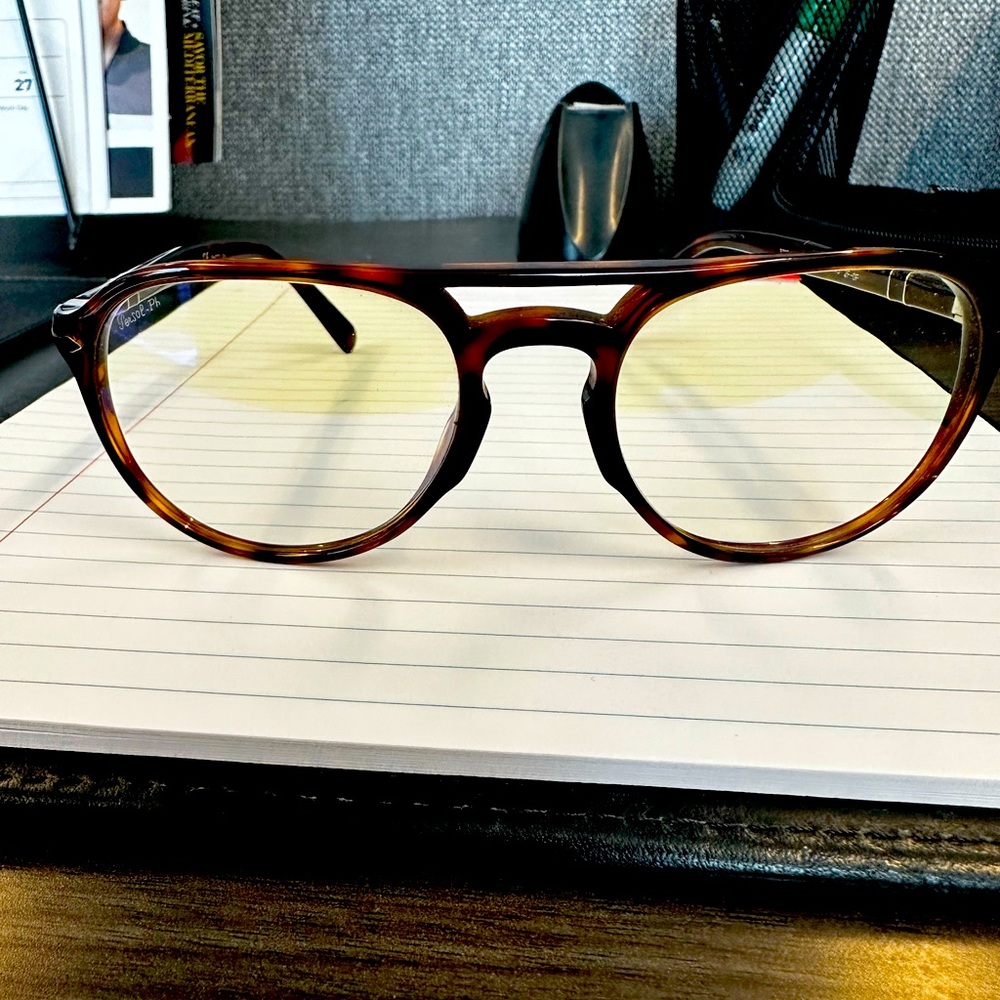 COPY - Like new, Persol blue screen glasses
